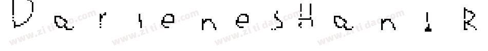 DarlenesHand Regular字体转换